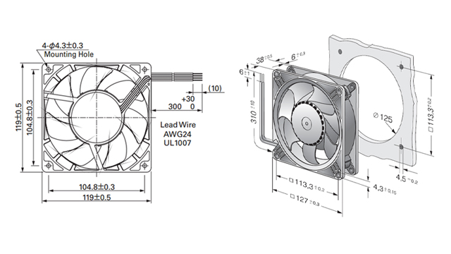 12038軸流風(fēng)機(jī)接線